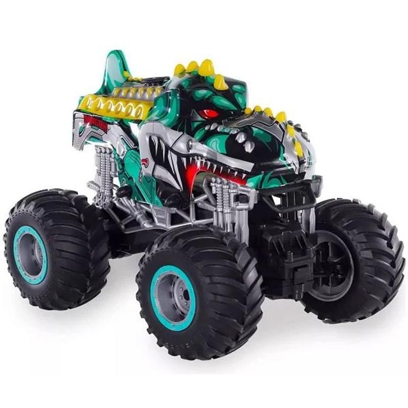 Carrinho De Controle Remoto Big Monster Polibrinq CAR809 Cor Verde